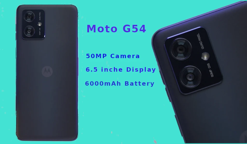 Moto G54 Camera Battery and Storage