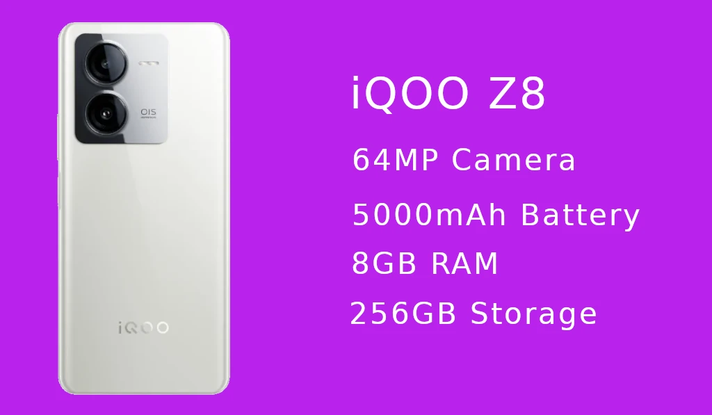 iQOO Z8 Camera Battery and Storage