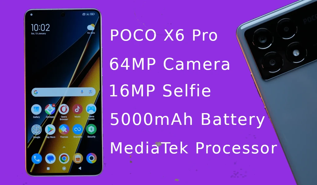 POCO X6 Pro Camera Battery and Processor